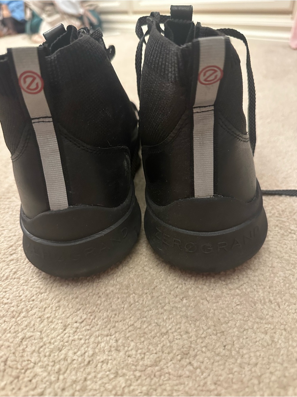 Cole Haan Black Knit Slip-On Sneakers with Reflective Accents